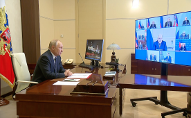 Владимир Путин провел совещание с членами Совета Безопасности